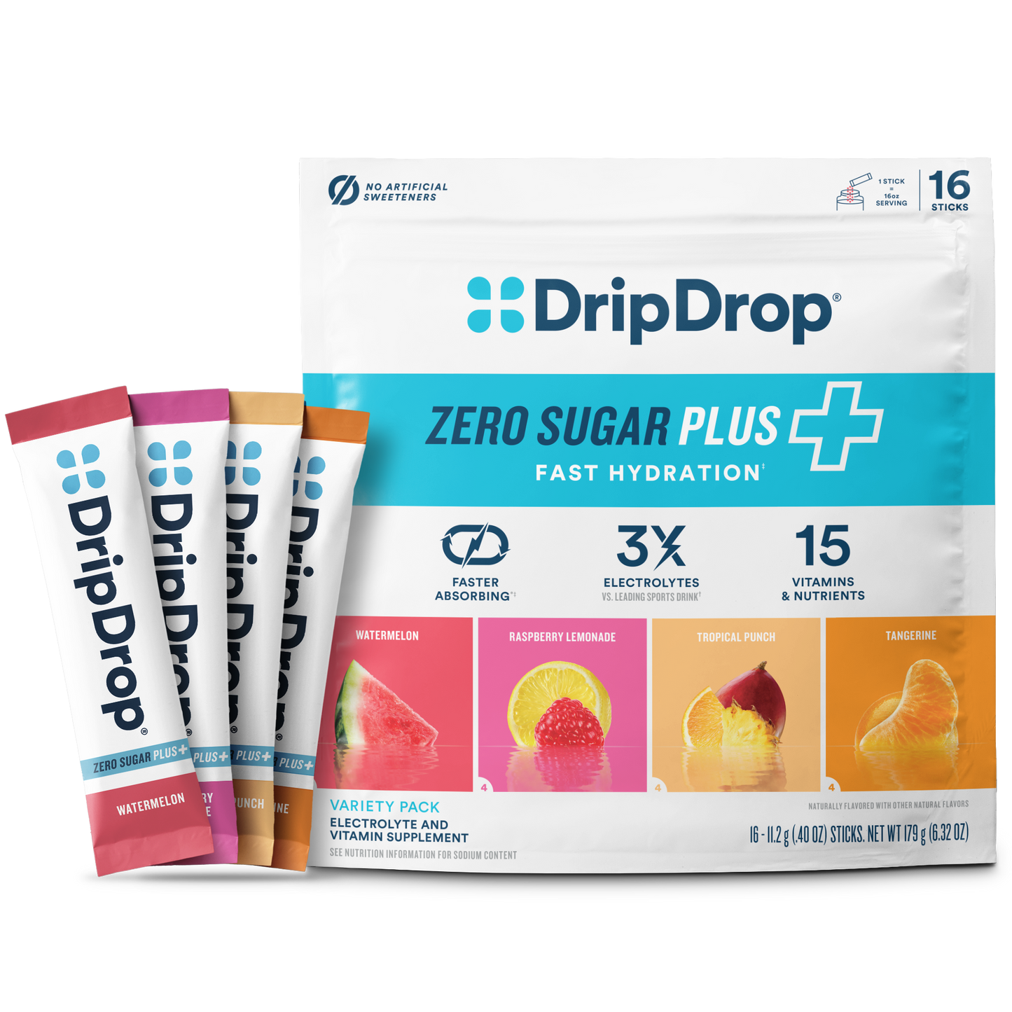 dripdrop-zero-sugar-plus-watermelon-tangerine-tropical-punch-raspberry-lemonade-16-oz-sticks-16-count-x0 Pouch_16ct_Front16ozSticks_VSPlus_Variety_A.png