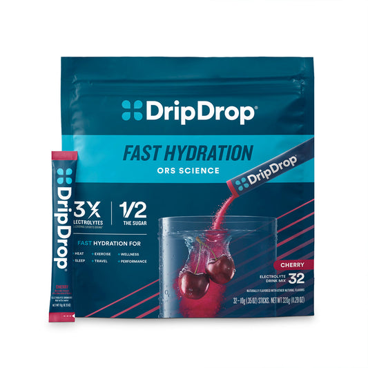 dripdrop-cherry-electrolyte-powder-8-oz-sticks-32-count-t2 eComm-OG-PDP_Hero_Cherry_1200x1200_2026_vFINAL.jpg